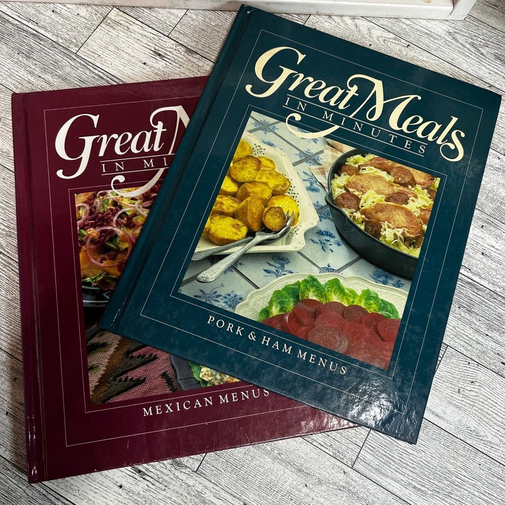 Great Meals in Minutes Mexican Pork & Ham Menus 1984 1985 Hardcover Set